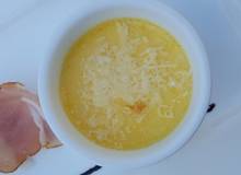 Parmesancreme mit Parmaschinken Parmesancreme mit Parmaschinken