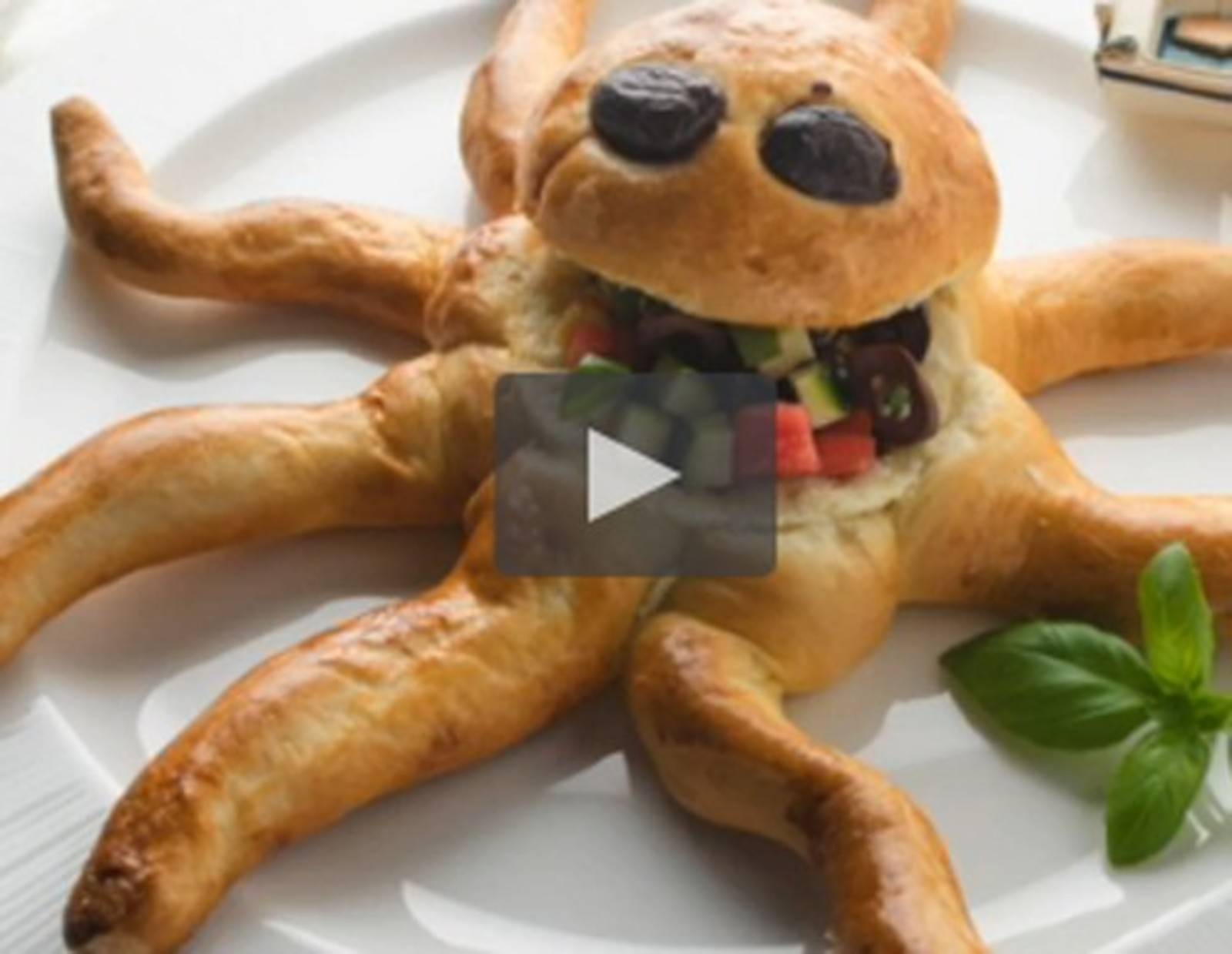 Oktopus-Brötchen