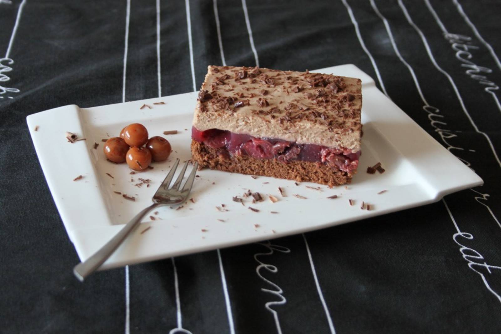 Schoko-Weichsel-Schnitte Rezept