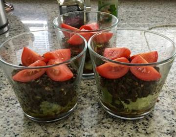 Linsensalat mit Wildkräutern Linsensalat mit Wildkräutern