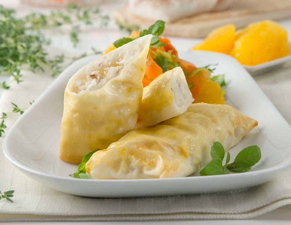 Knusprige Fischrolle aus der Heißluftfritteuse Knusprige Fischrolle aus der Heißluftfritteuse