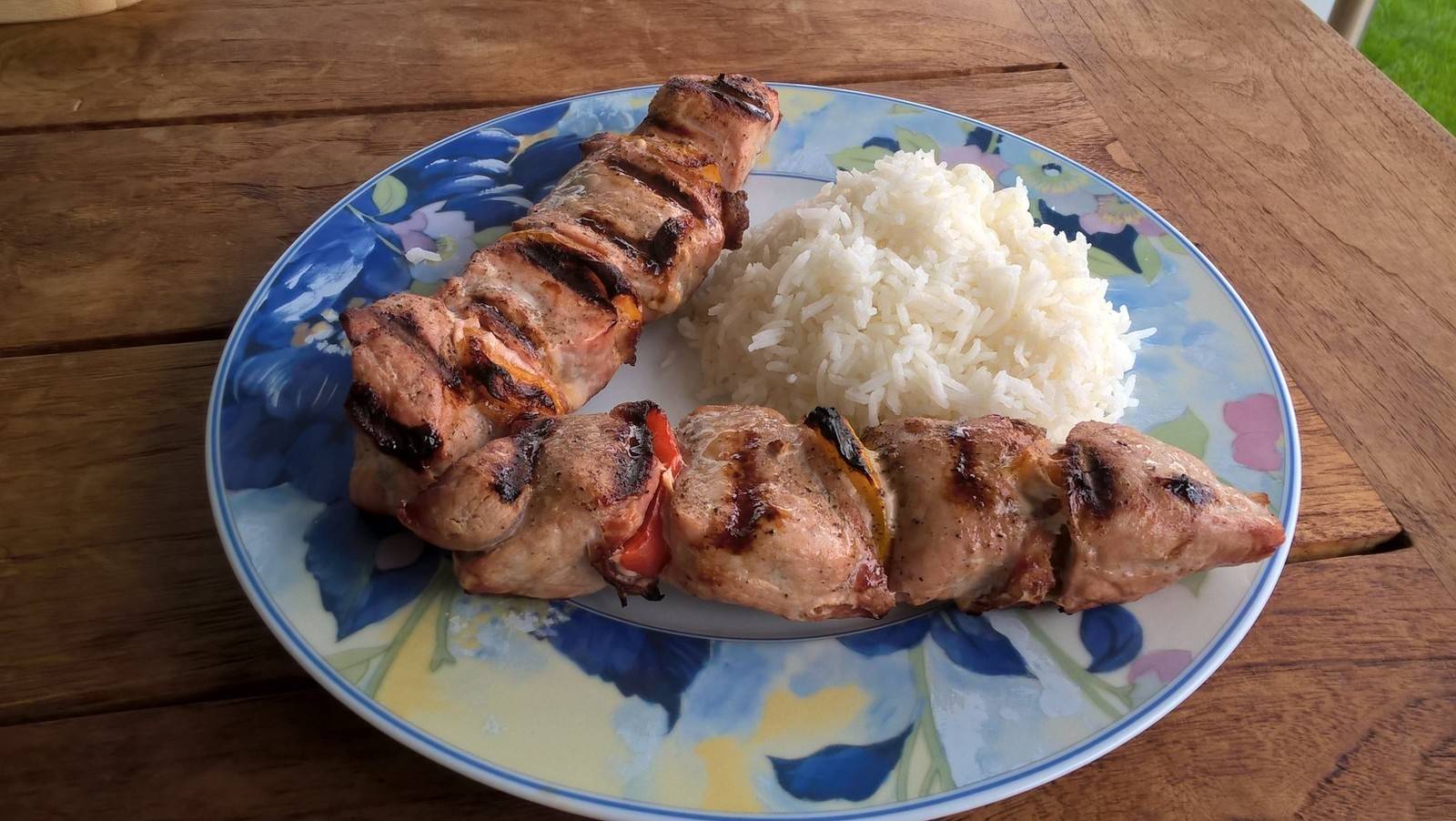 Putenspieße mit Reis Rezept - ichkoche.ch