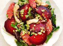 Rote Rüben Salat mit Grapefruit und Pistazien