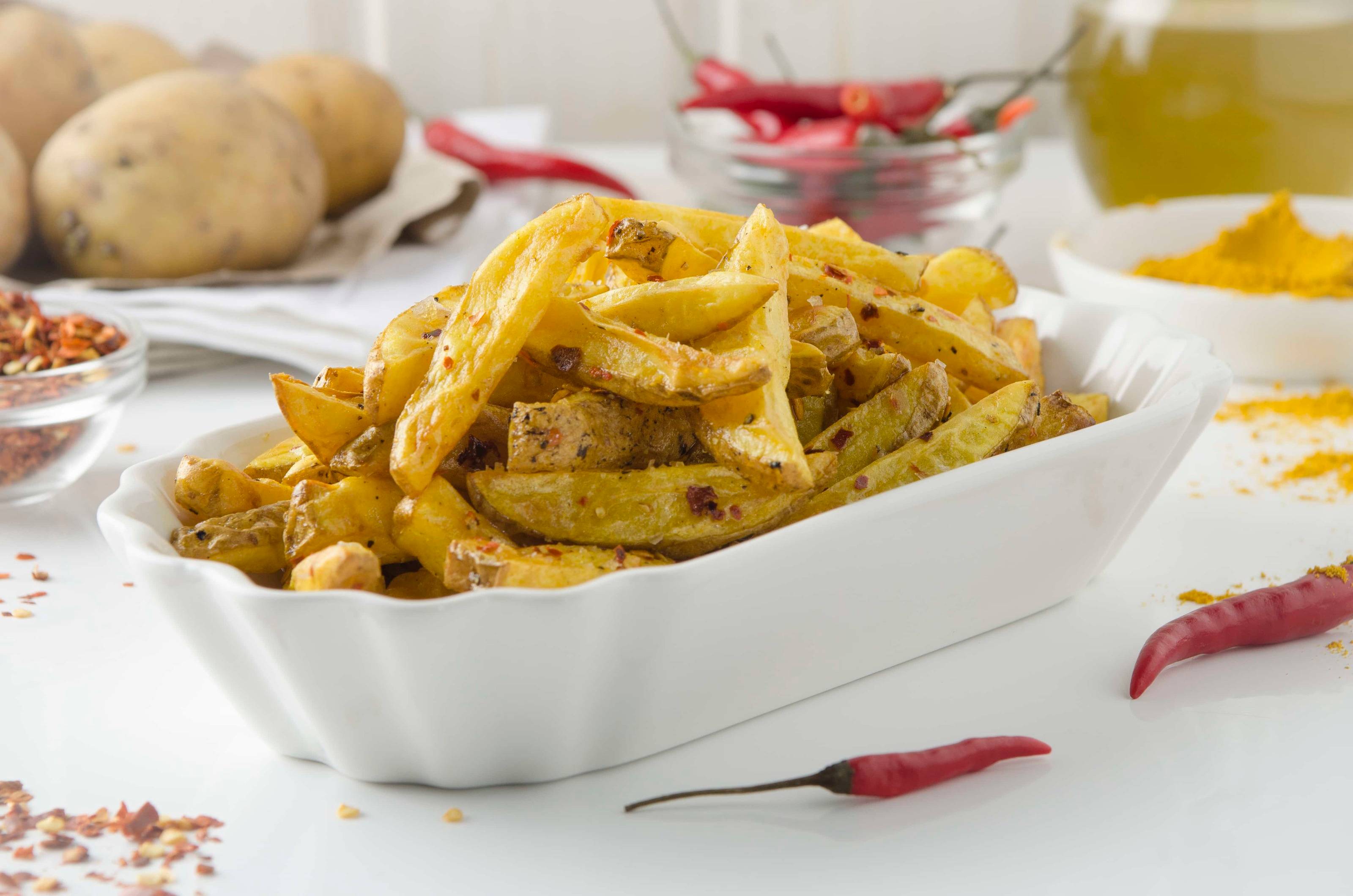 Dicke Pommes Frites - pikant