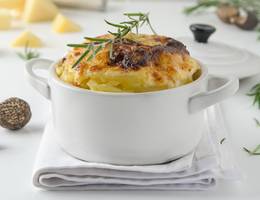 Erdäpfelgratin aus der Heißluftfritteuse Erdäpfelgratin aus der Heißluftfritteuse