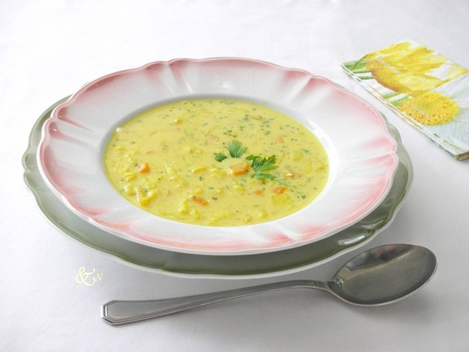 Curry-Reis-Suppe