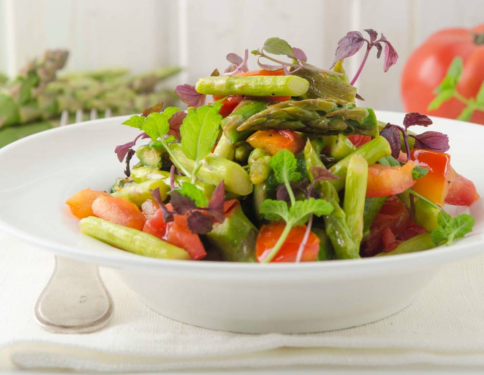 Spargelgemüse aus der Heißluftfritteuse Spargelgemüse aus der Heißluftfritteuse