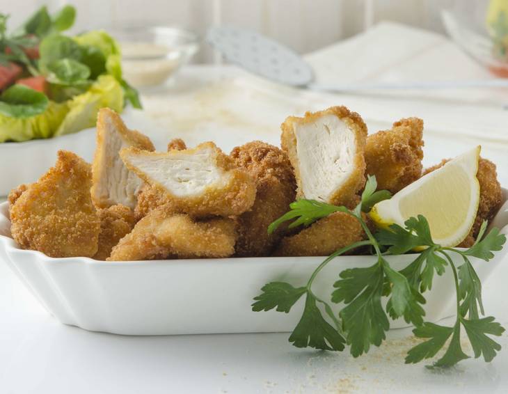 Chicken Nuggets aus der Heißluftfritteuse Chicken Nuggets aus der Heißluftfritteuse