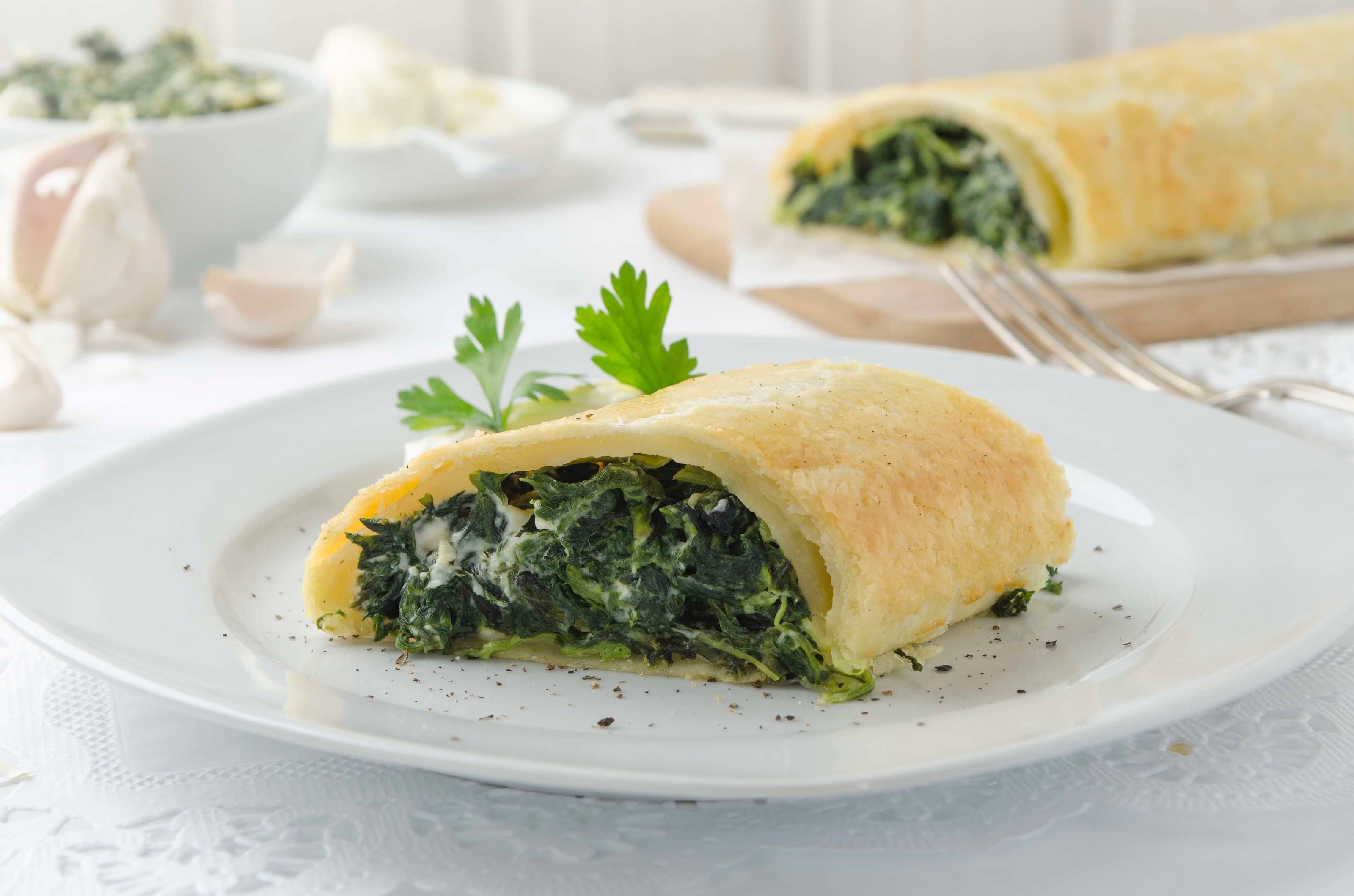 Spinatstrudel Rezept aus der Heißluftfritteuse
