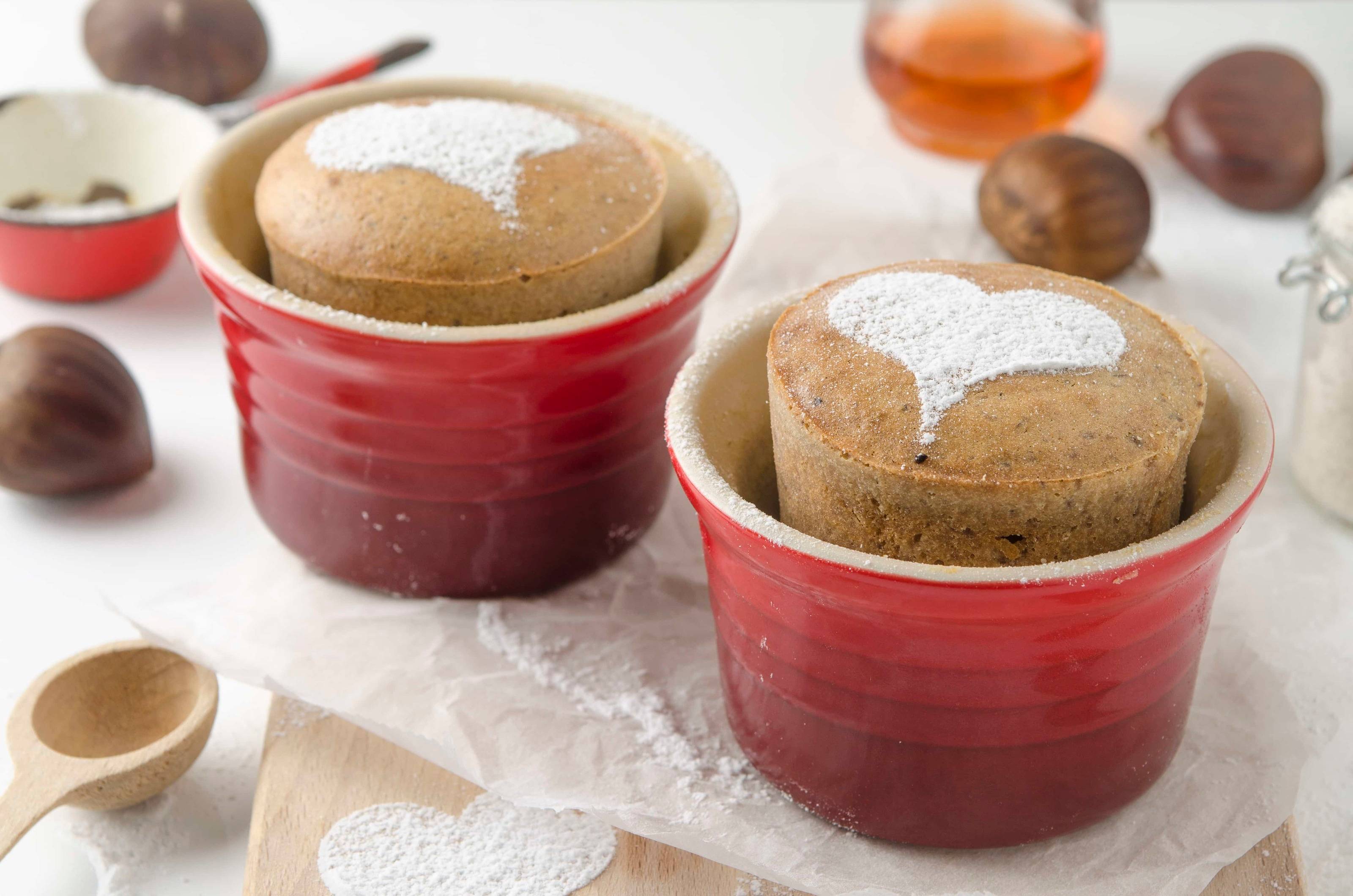 Maronisoufflé aus der Heißluftfritteuse