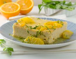 Süßer Erdäpfelauflauf mit marinierten Blutorangen aus der Heißluftfritteuse Süßer Erdäpfelauflauf mit marinierten Blutorangen aus der Heißluftfritteuse