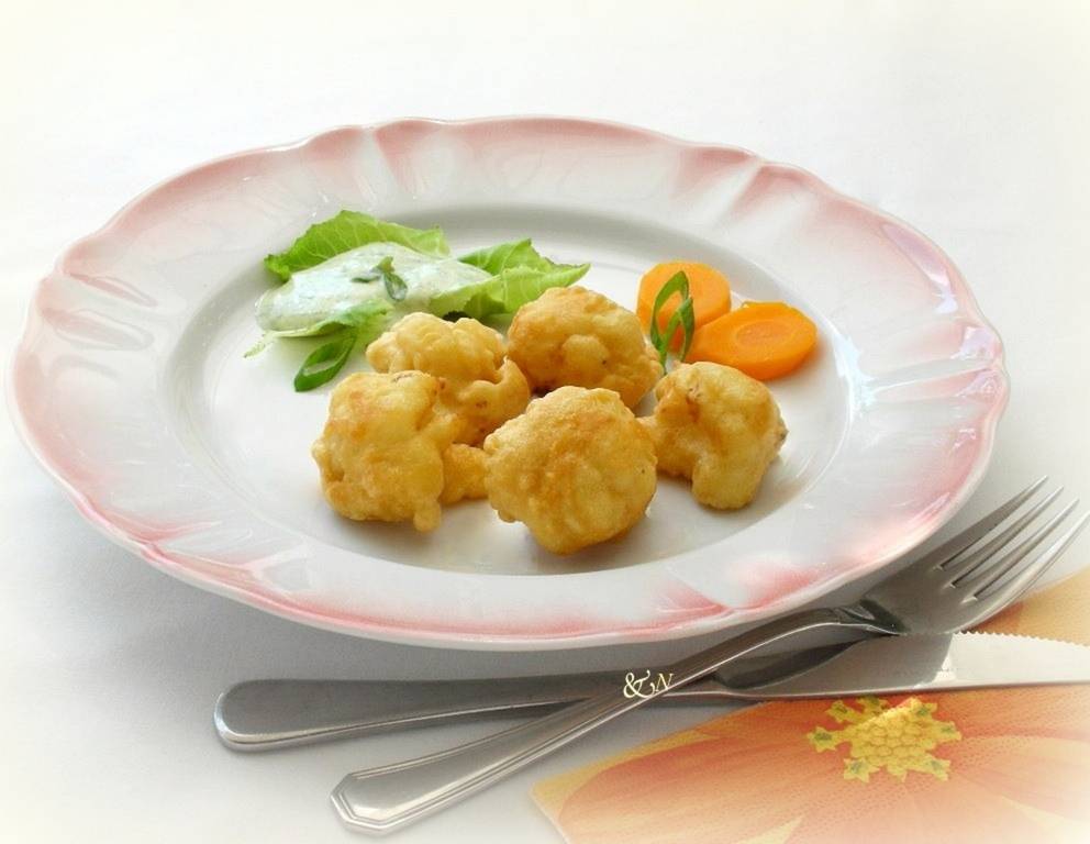 Karfiol im Bierteig Karfiol im Bierteig