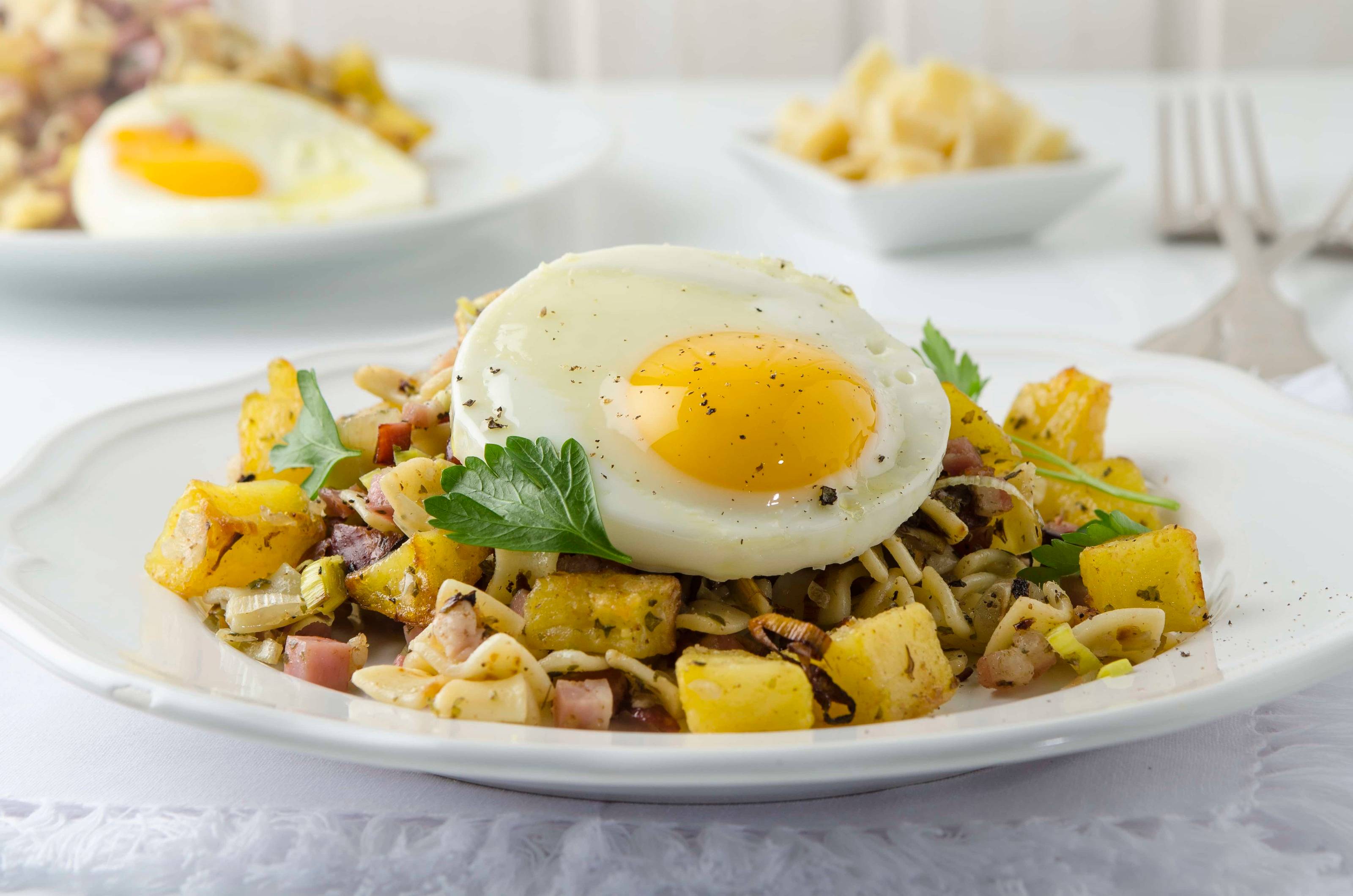 Grenadierschmarrn mit Spiegelei