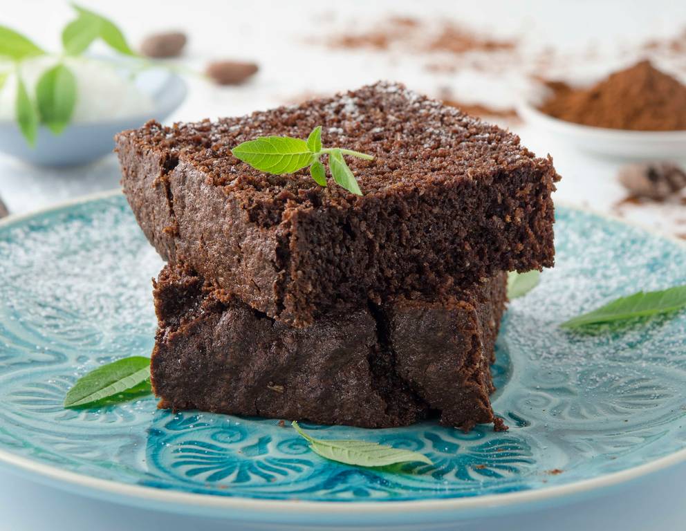 Kakao-Kokos-Kuchen aus der Heißluftfritteuse Kakao-Kokos-Kuchen aus der Heißluftfritteuse