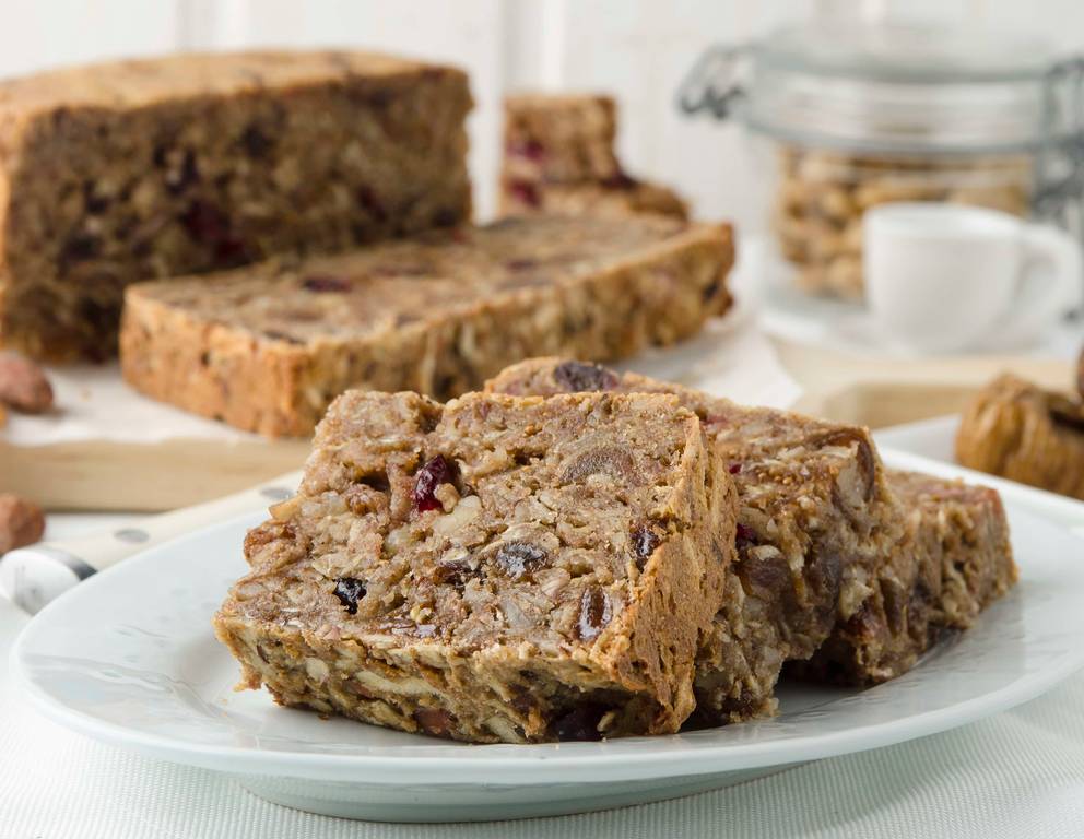 Weihnachtliches Früchtebrot aus der Heißluftfritteuse Weihnachtliches Früchtebrot aus der Heißluftfritteuse