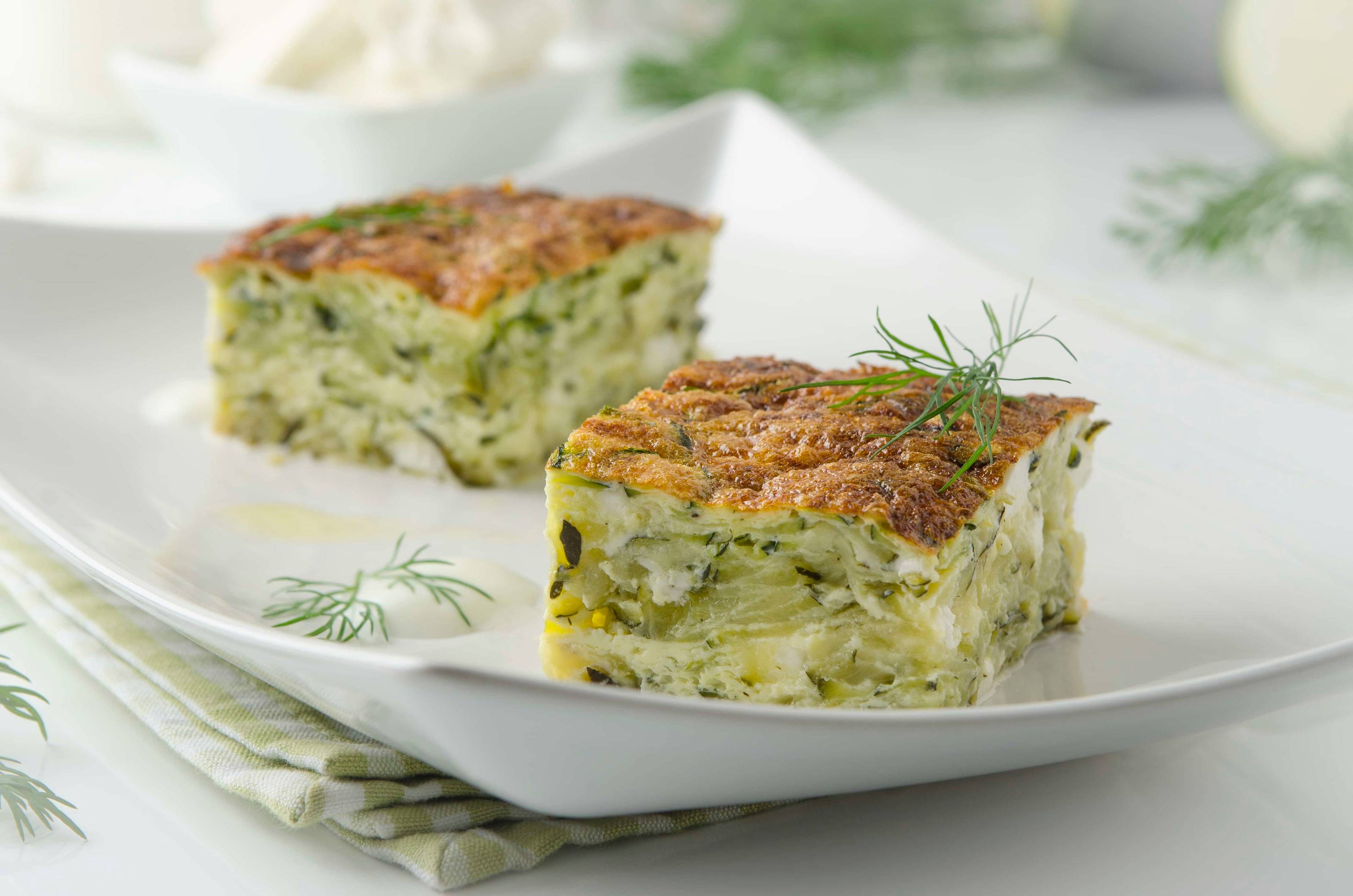 Zucchini-Feta-Auflauf 