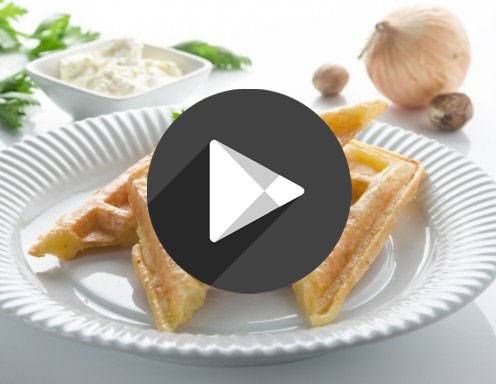 Kartoffelpuffer aus dem Waffeleisen Rezept - ichkoche.de Kartoffelpuffer aus dem Waffeleisen Rezept - ichkoche.de