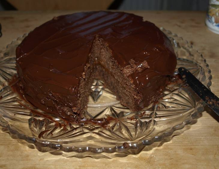 Sachertorte aus Vollkorndinkelmehl