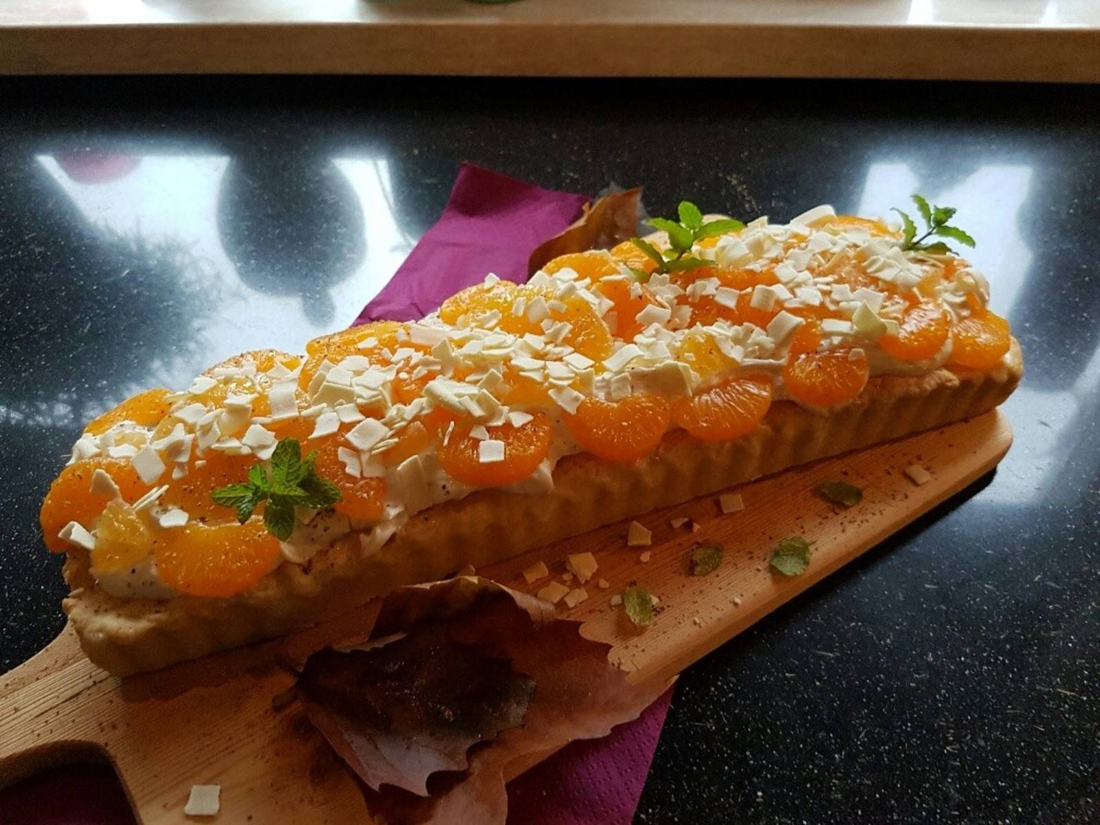 Mandarinen-Tarte Rezept - ichkoche.de Mandarinen-Tarte Rezept - ichkoche.de