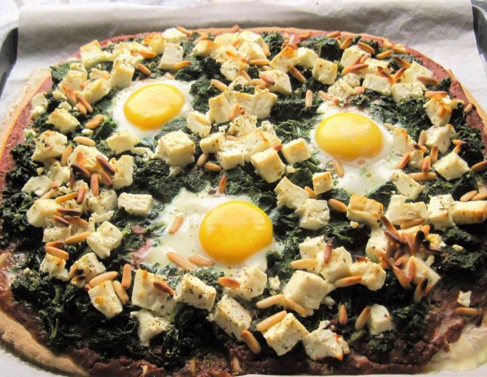 Spinat-Feta Pizza Spinat-Feta Pizza