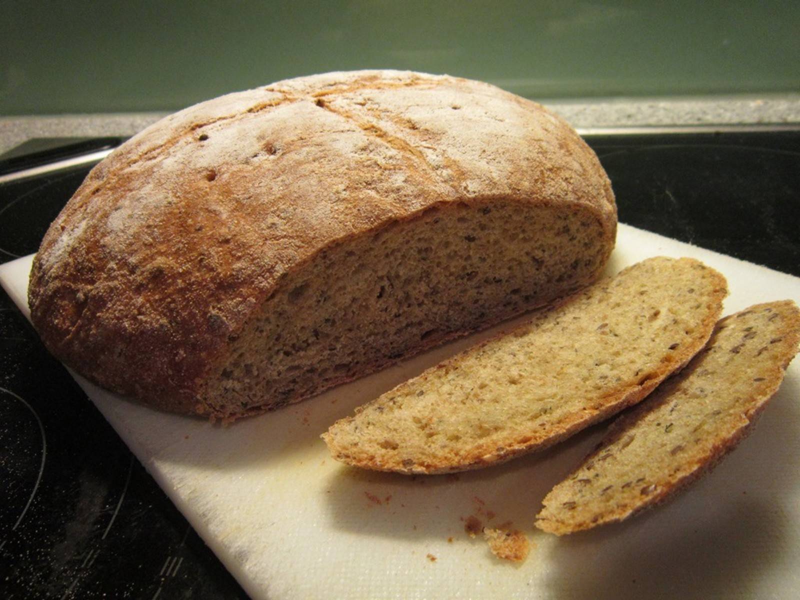 Leinsamen-Kürbis-Brot