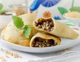 Schoko-Bananen-Calzone aus der Heißluftfritteuse Schoko-Bananen-Calzone aus der Heißluftfritteuse