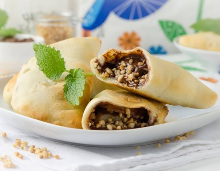 Schoko-Bananen-Calzone aus der Heißluftfritteuse