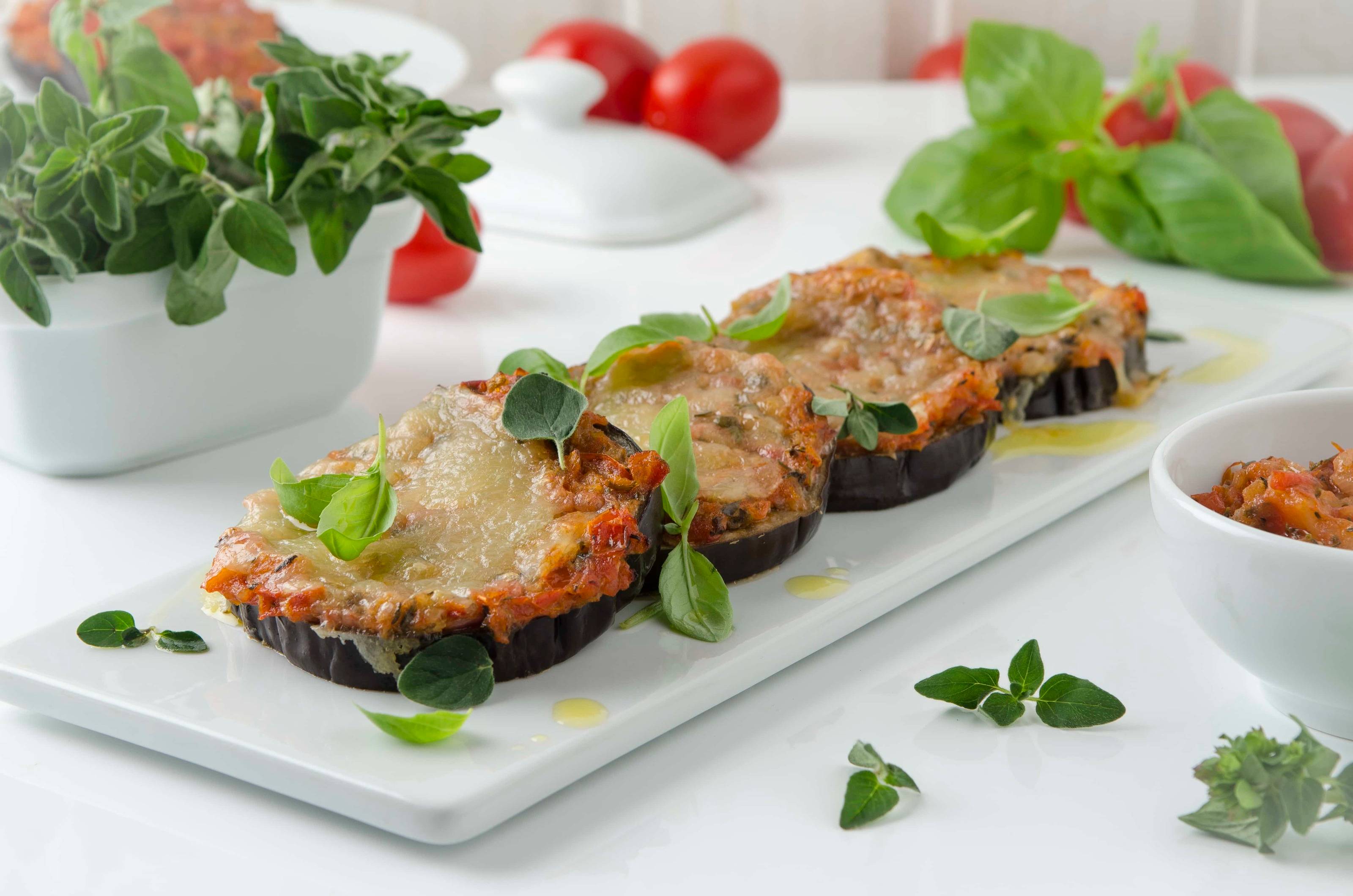 Gebackene Aubergine aus der Heißluftfritteuse Rezept - ichkoche.de