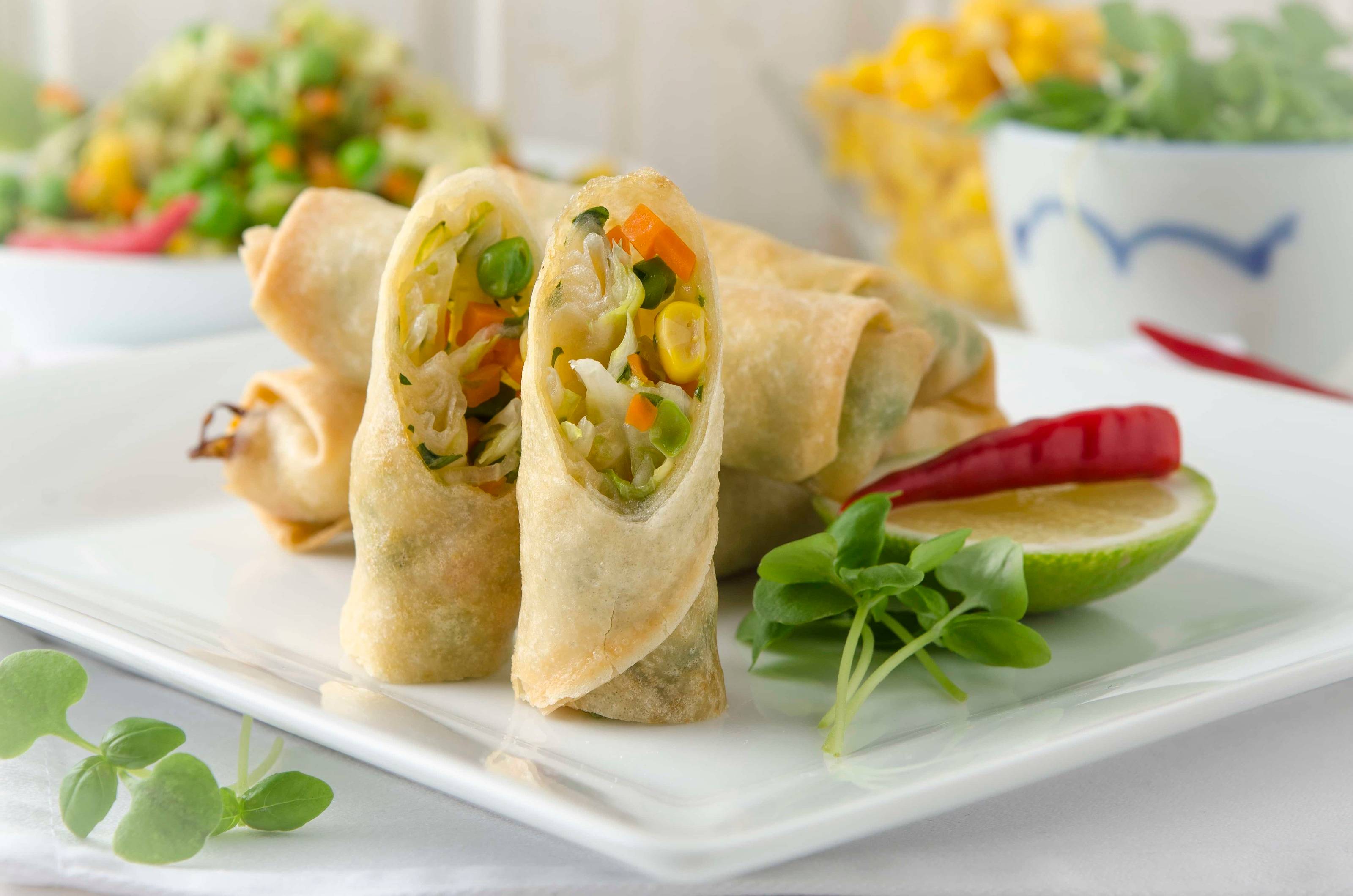 Knusprige Frühlingsrollen aus der Heißluftfritteuse Rezept - ichkoche.de Knusprige Frühlingsrollen aus der Heißluftfritteuse Rezept - ichkoche.de