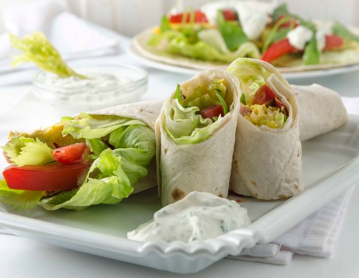 Breakfast Wraps aus der Heißluftfritteuse Breakfast Wraps aus der Heißluftfritteuse