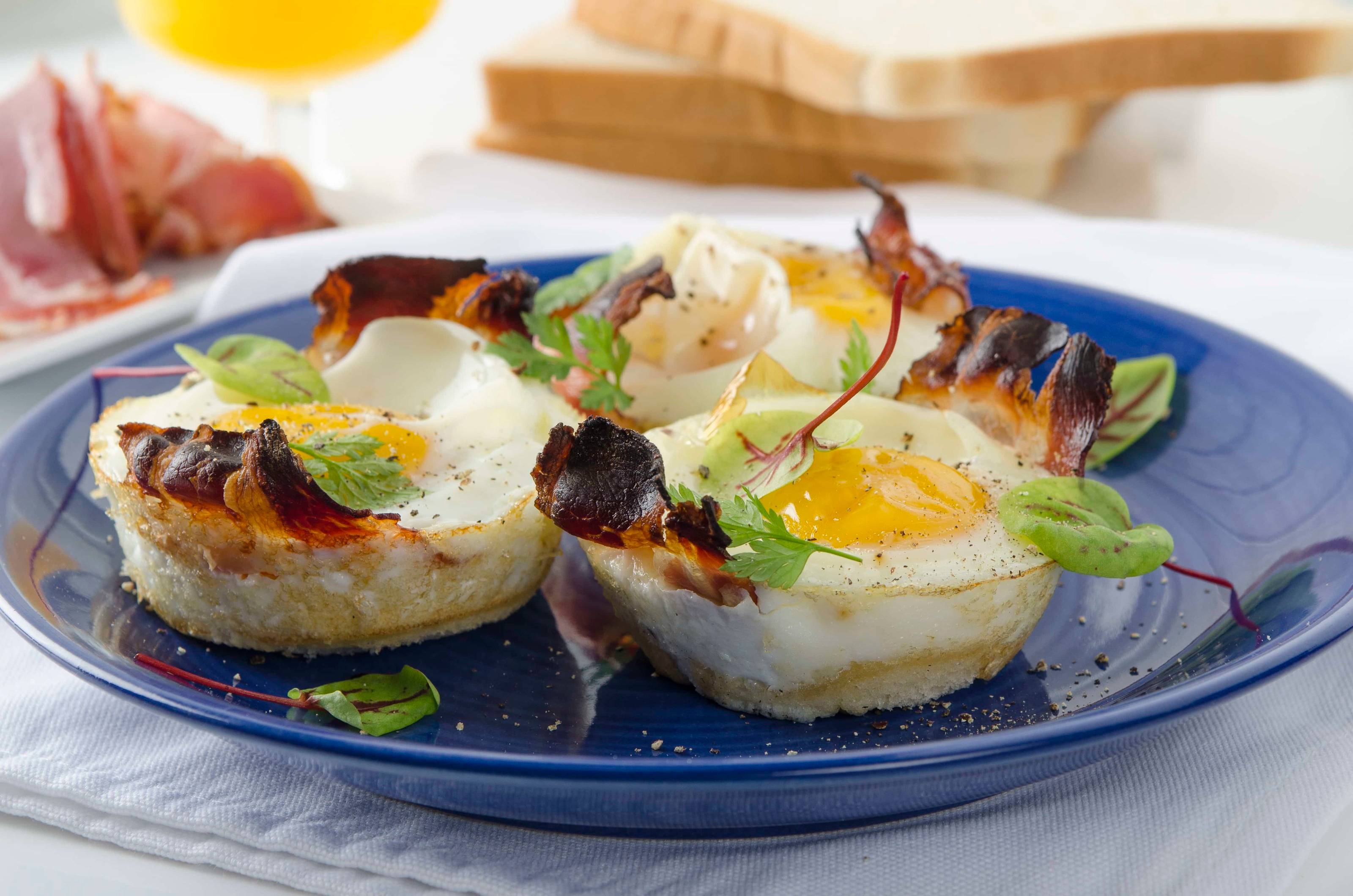 Frühstücksmuffins aus der Heißluftfritteuse