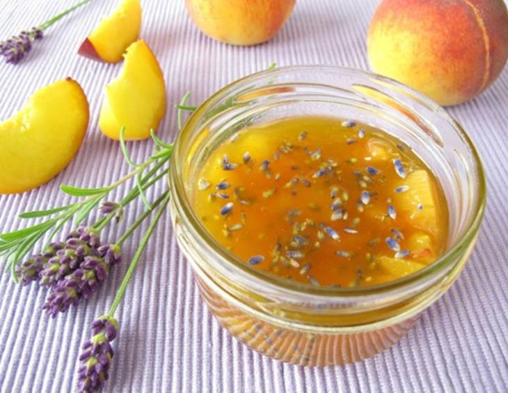 Pfirsich-Lavendel-Marmelade