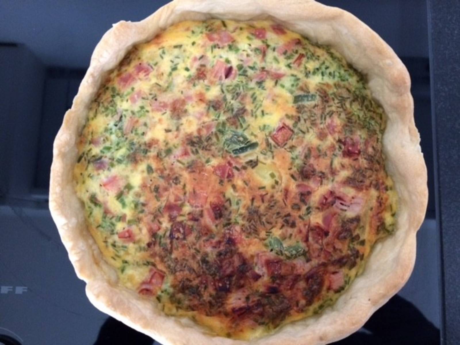 Schinken-Fisolen-Quiche