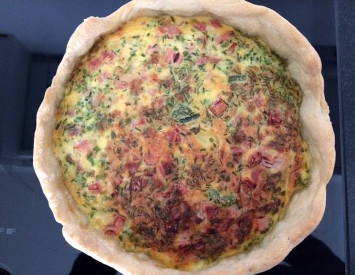 Schinken-Fisolen-Quiche