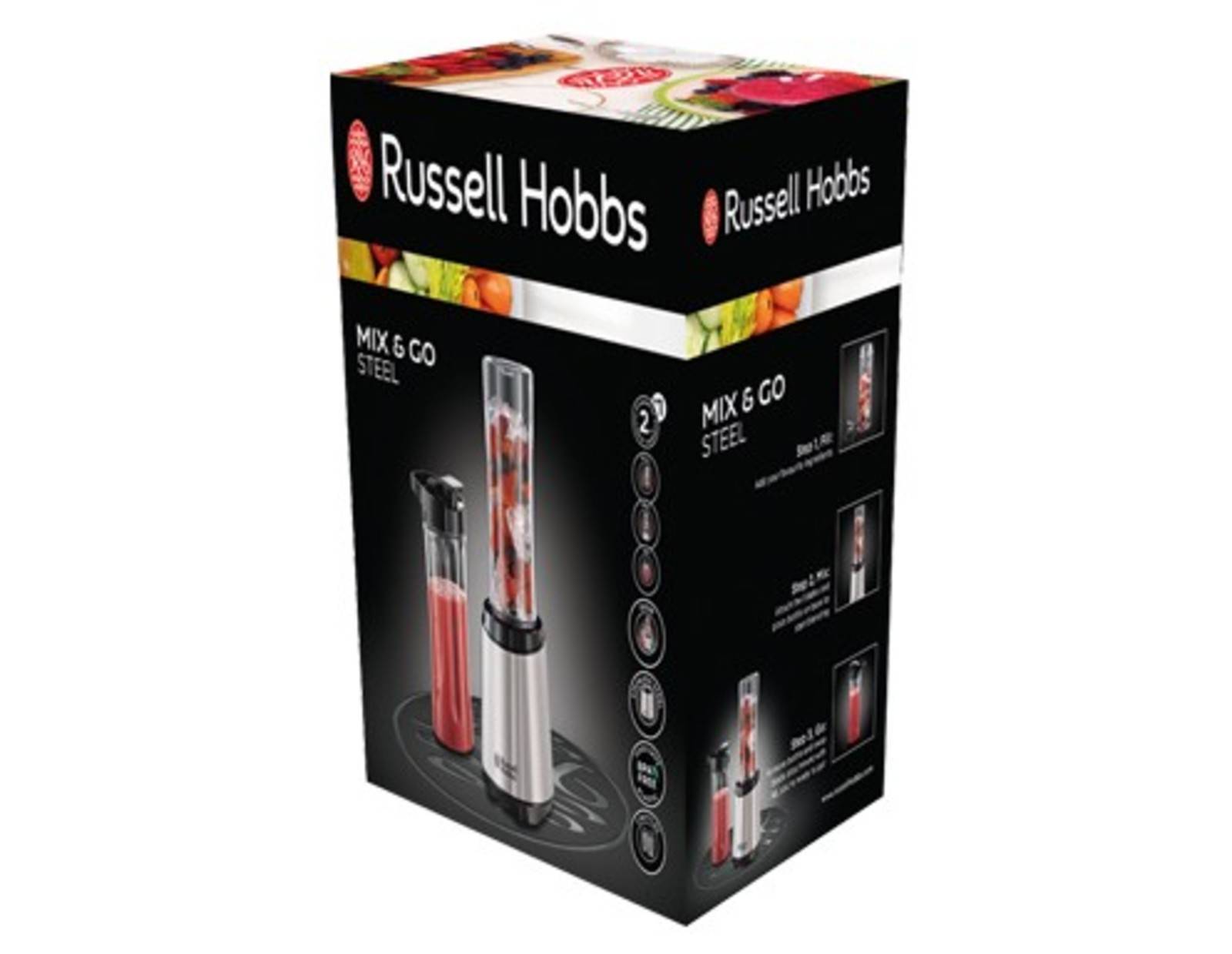 Smoothie Maker Mix amp Go Steel von Russell Hobbs 1