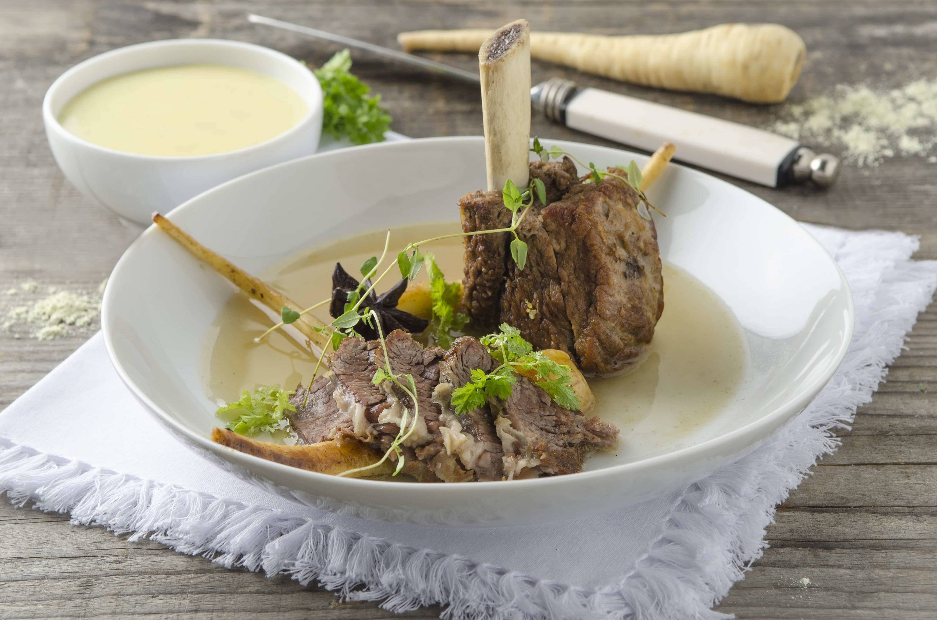 Gekochtes Beinfleisch Rezept
