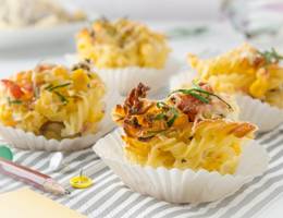 Nudelmuffins aus der Heißluftfritteuse Nudelmuffins aus der Heißluftfritteuse