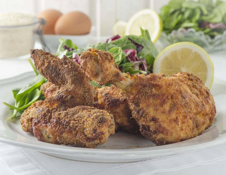 Backhendl aus der Heißluftfritteuse Backhendl aus der Heißluftfritteuse