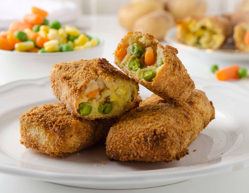 Gemüsenuggets aus der Heißluftfritteuse Gemüsenuggets aus der Heißluftfritteuse