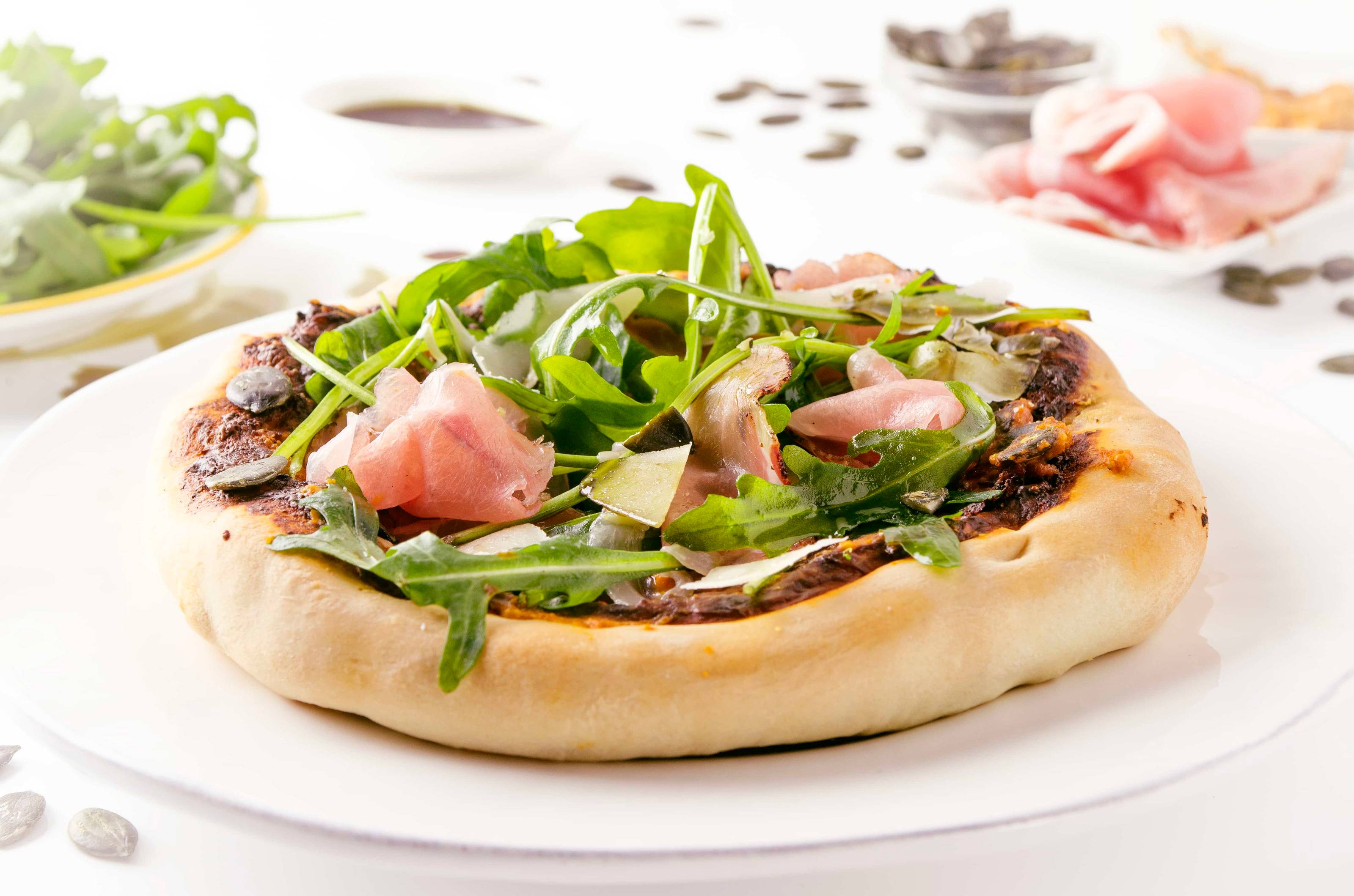 Mini-Pizza mit Kürbis