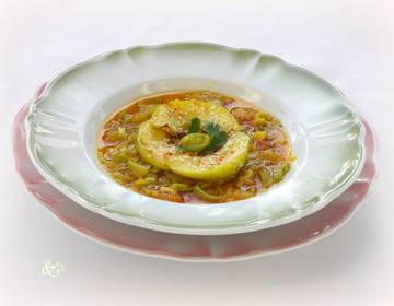 Apfel-Lauch-Suppe mit Sesamsaat