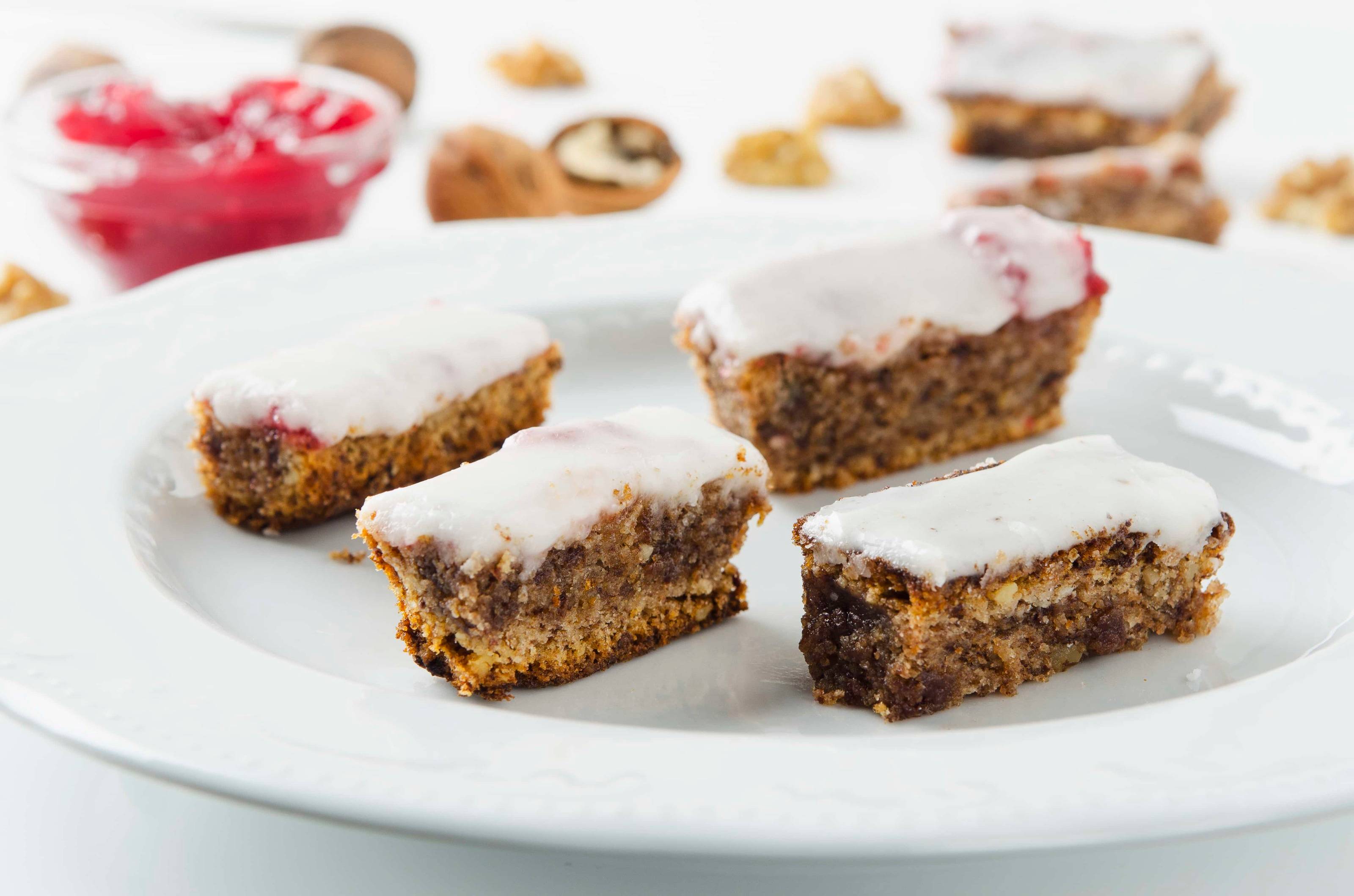 Beschwipste Nussschnitten Rezept - ichkoche.ch