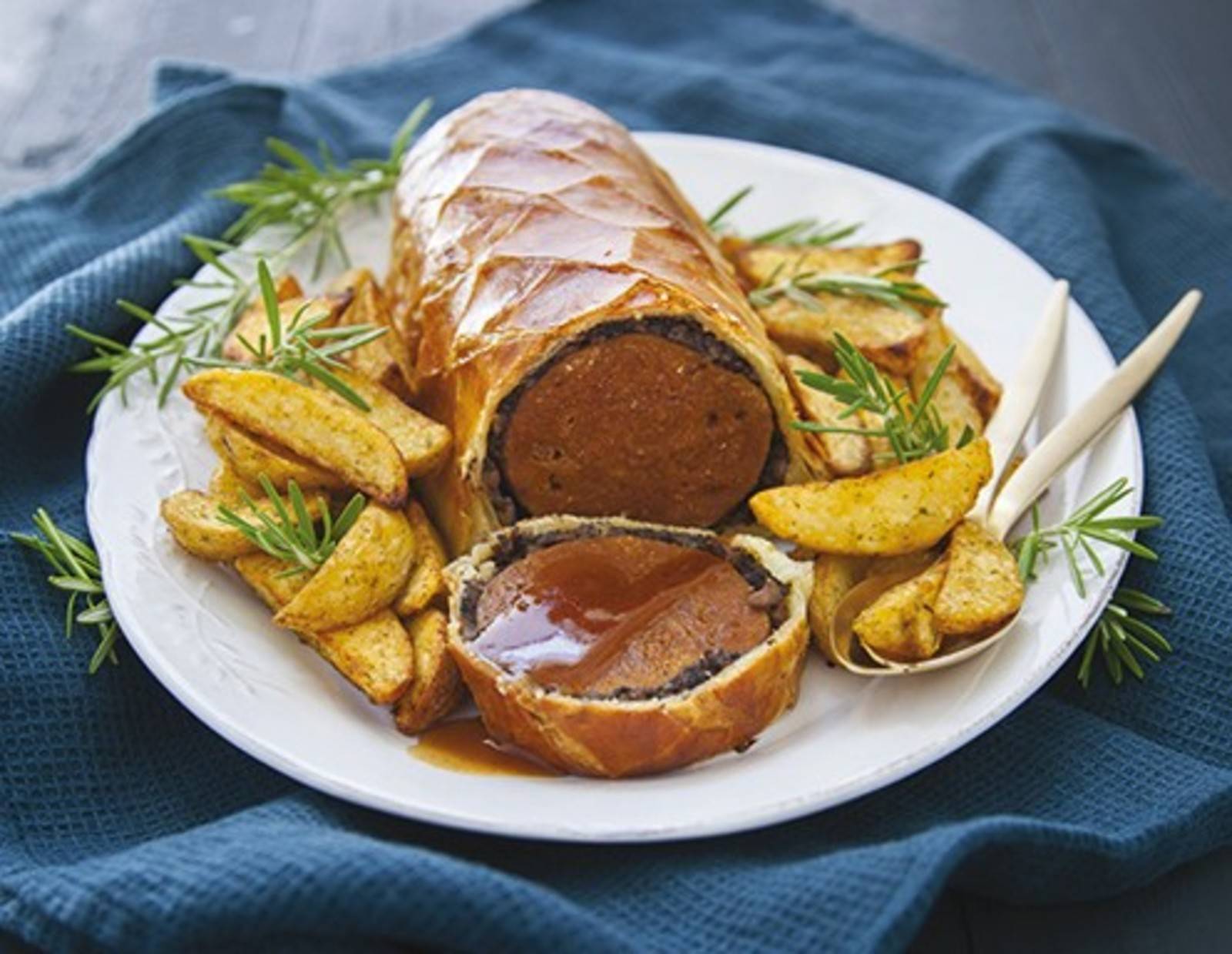 Seitan-Braten Wellington