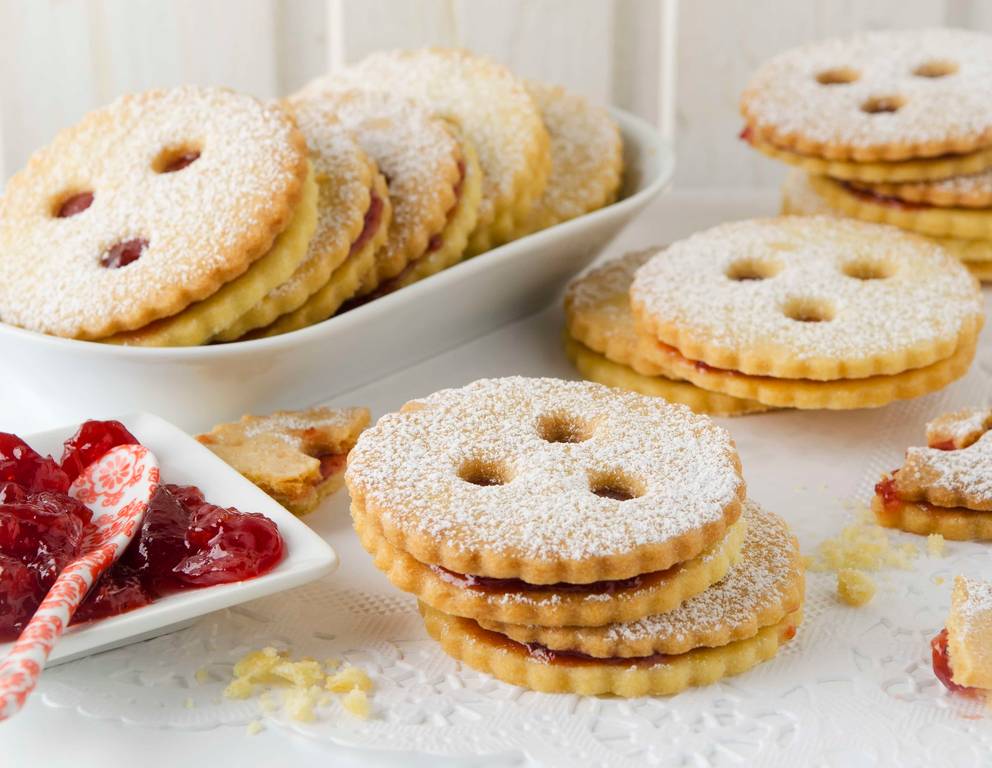 Linzer Augen aus der Heißluftfritteuse Linzer Augen aus der Heißluftfritteuse