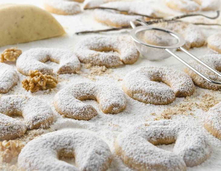 Vanillekipferl aus der Heißluftfritteuse Vanillekipferl aus der Heißluftfritteuse