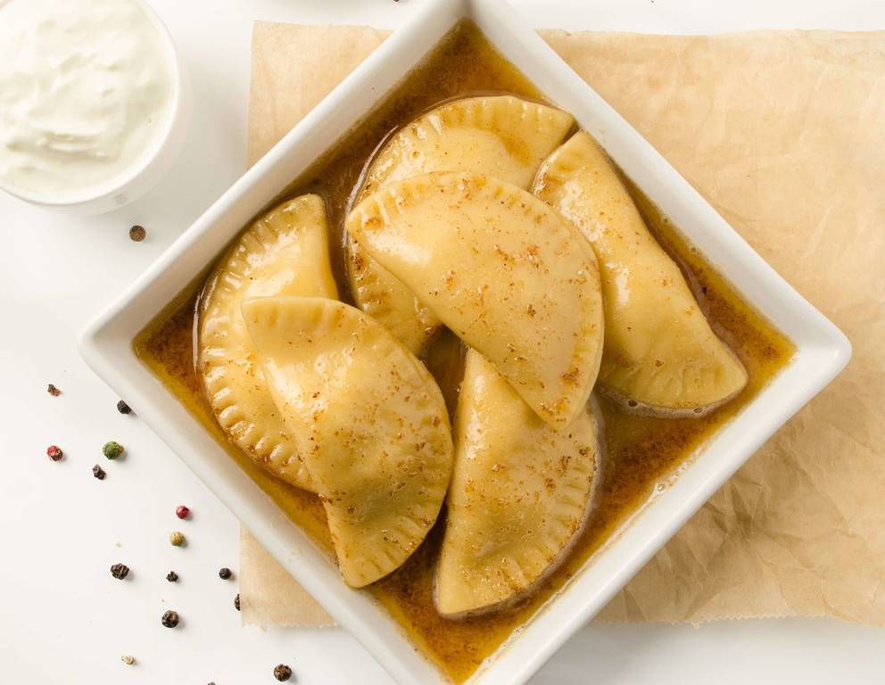 Piroggen mit Sauerkrautfüllung Piroggen mit Sauerkrautfüllung