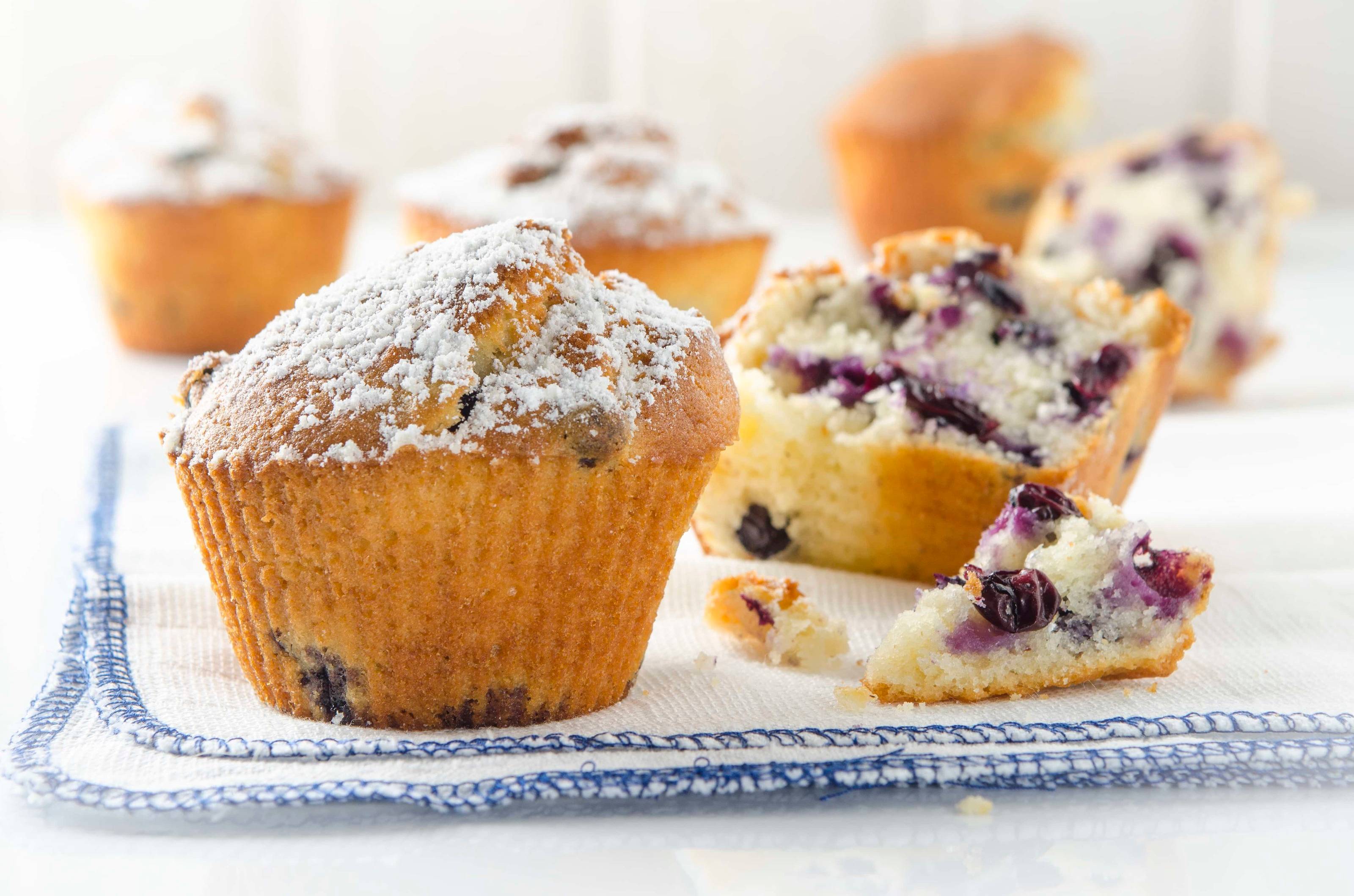 Heidelbeermuffins aus der Heißluftfritteuse