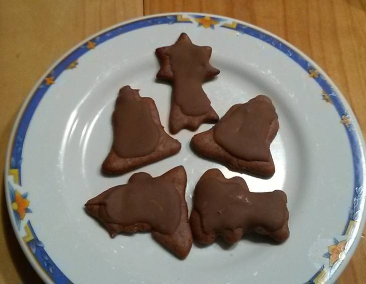 Lebkuchen mit Schokoglasur Lebkuchen mit Schokoglasur