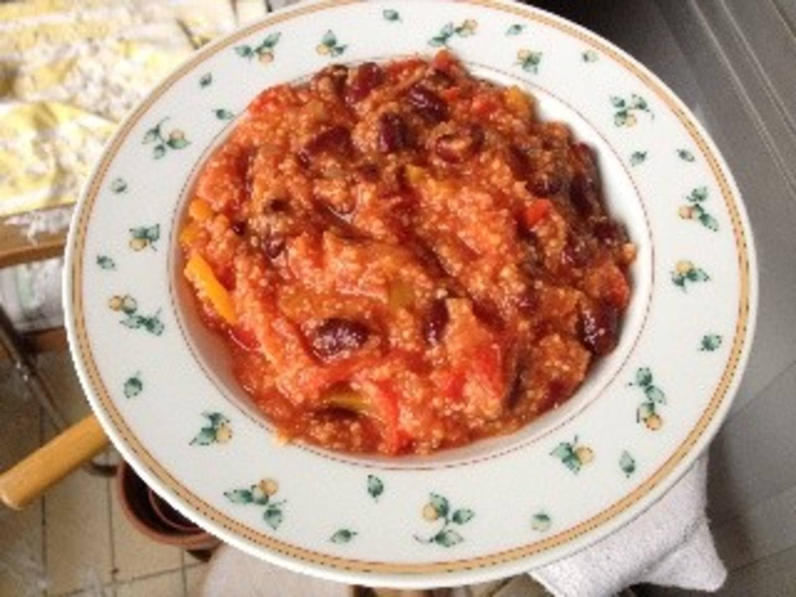 Paprika Eintopf mit Couscous und Bohnen