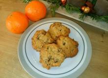 Weihnachtliche Walnuss-Orangen-Schoko-Cookies